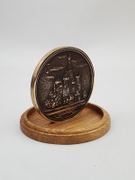 Медальон бронзовый "Собор Василия Блаженного г. Москва"