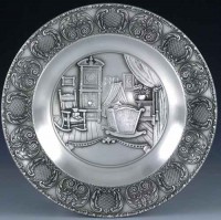 Декоративная настенная тарелка из олова "Geburt" d23см