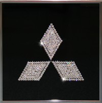 РљР°СЂС‚РёРЅР° СЃ РєСЂРёСЃС‚Р°Р»Р»Р°РјРё Swarovski "Mitsubishi", 25С…25СЃРј