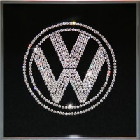РљР°СЂС‚РёРЅР° СЃ РєСЂРёСЃС‚Р°Р»Р»Р°РјРё Swarovski "Volkswagen", 25С…25СЃРј