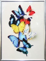 Картина с кристаллами Swarovski "Бабочки", 15х20см