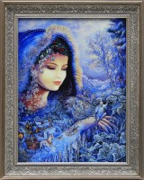 Картина с кристаллами Swarovski "Снежная королева", 49 х 39 см