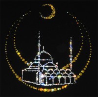 Картина Сваровски " Мечеть", 25 х 25 см