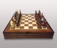 Оригинальные шахматы "Русско-монгольское сражение" 36х36см