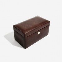 Шкатулка для хранения 3-х часов LC Designs (71212), цвет темно-коричневый