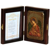 Настольная икона "Angel" на мореном дубе