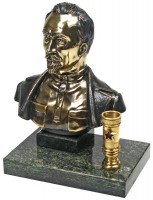 Настольный письменный набор из камня и бронзы "Дзержинский"