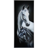Картина Сваровски "Породистая кровь", 30 х 70  см