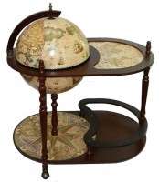 Глобус-бар напольный со столиком "Клондайк", сфера 42см			