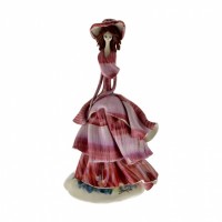 Коллекционная фигурка Zampiva "Дама в сиреневом платье" h.15 см