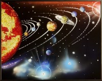 Картина Сваровски "Парад планет", 40 х 50 см