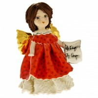 Коллекционная фигурка Zampiva "Ангел с открыткой" h.10,5 см