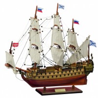Модель 64-пушечного линейного корабля "Ингерманланд" (1715г.) 50см