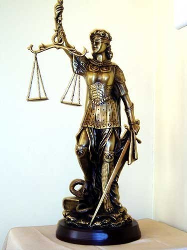 Купить Бронзовая скульптура Фемида богиня правосудия 78 х 28 см с ...