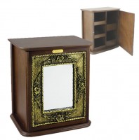Декоративный настенный шкафчик для мелочей с зеркалом "Victoria"