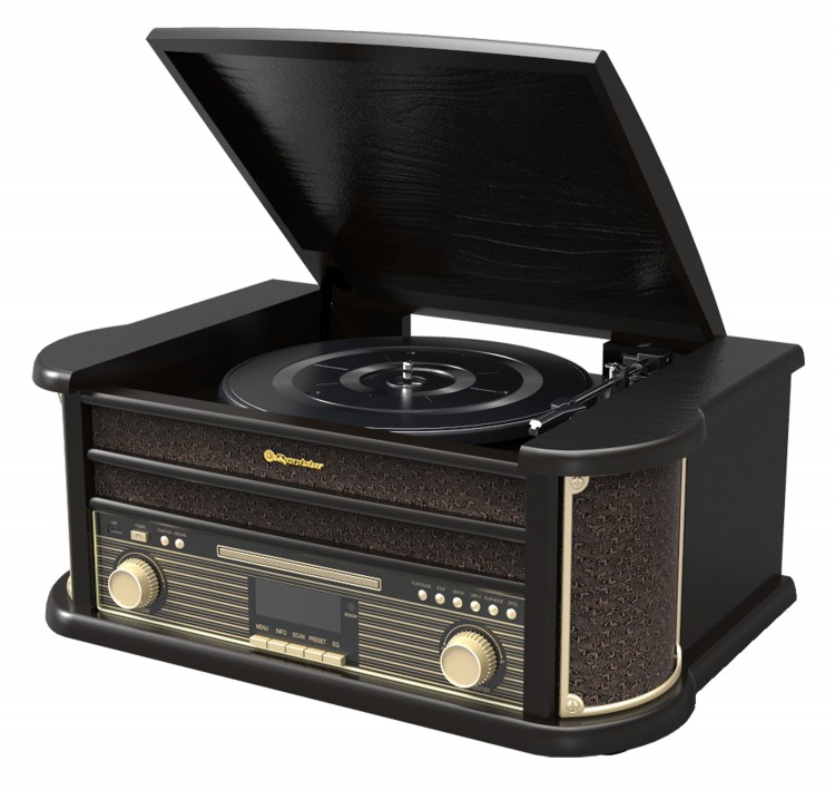 Купить Проигрыватель виниловых дисков Roadstar HIF-1898D+BT Black Wood ...
