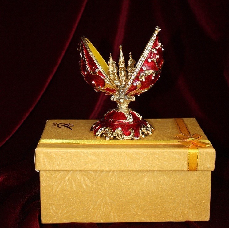 Купить Яйцо фаберже "Собор Василия Блаженного" с доставкой за 3500 рублей