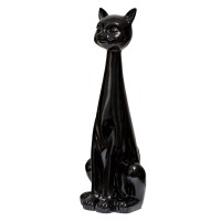 Декоративная статуэтка "Черный кот", выс.54см