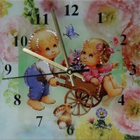 Часы с кристаллами Swarovski "Потехе час"