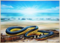 Картина Сваровски "Водяная змея-Пеламида", 50 х 70 см