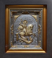 Икона "Святой Георгий Победоносец", 27 х 31 см