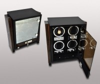 Шкатулка для 4х часов с автоподзаводом Watchwinder "Safe"
