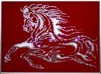 Картина Swarovski "Конь огонь"