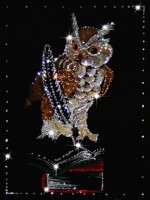 Картина Swarovski "Мудрая сова"