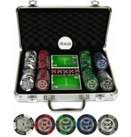 Набор для покера 200 фишек "Four of a kind"