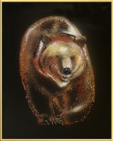 Картина Сваровски "Бурый медведь", 40 х 50 см