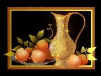 Картина Сваровски "Натюрморт с персиками", 40 х 30 см