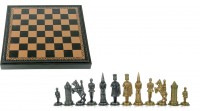Шахматы бронза-олово Italfama "Камелот" (Король Артур) 45 см