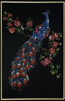 Картина Сваровски "Павлин", 40 х 60 см