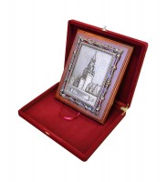 Настенное панно из металла "Спасская башня" в подарочной шкатулке, 34 х 29 см