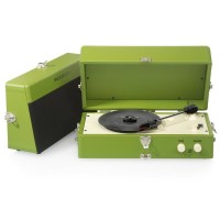 Виниловый проигрыватель ретро Ricatech RTT80Green "Roxy Music" (vintage green)