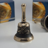 Колокол бронзовый "Школьный" с ручкой d7,5см, 0,45 кг