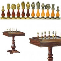Шахматный стол подарочный Italfama "Мария Стюард" 51х51см