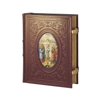 Книга подарочная в кожаном переплете "Библия" 1488 стр.