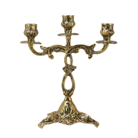 Канделябр "Ласу"  на 3 свечи 24 х 22 х 12 см  (Belo de Bronze BP-14043-D)