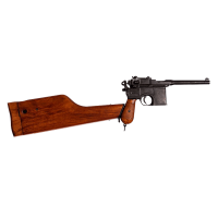 Макет пистолета "Маузер" с деревянным прикладом-кобурой 65