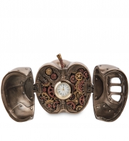 WS-1069 Часы настольные в стиле Стимпанк Яблоко (Veronese)