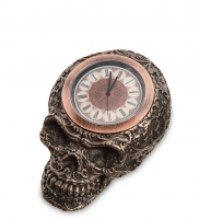 WS-1065 Часы настольные в стиле Стимпанк Череп (Veronese)