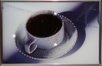 Картина с кристаллами "Чашка кофе" (Swarovski)