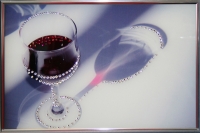 Картина с кристаллами "Бокал вина" (Swarovski)