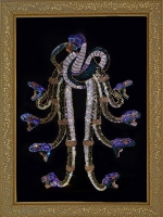 Картина с кристаллами "Змеиный узел" (Swarovski)