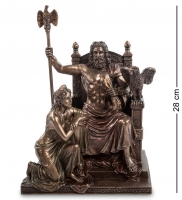 Статуэтка Veronese "Зевс и Гера на троне" 28см (bronze) WS-645/ 1
