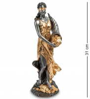 Статуэтка Veronese "Фортуна - богиня удачи" (black/gold) 31см WS-649