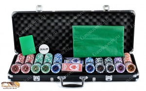 Набор для покера 500 фишек 