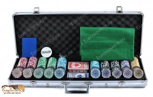 Набор для покера в алюминиевом кейсе 