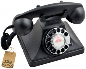 Телефон дисковый в стиле ретро GPO 200 Rotary Black